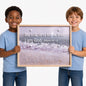 Psalm 46:10 Serene Coastal Scripture Framed Art (60x40cm)