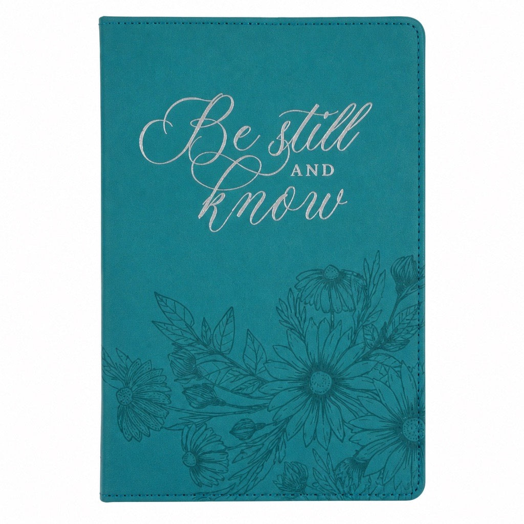 Be Still and Know Slimline Faux Leather Journal