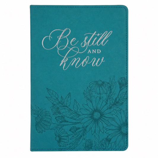 Be Still and Know Slimline Faux Leather Journal