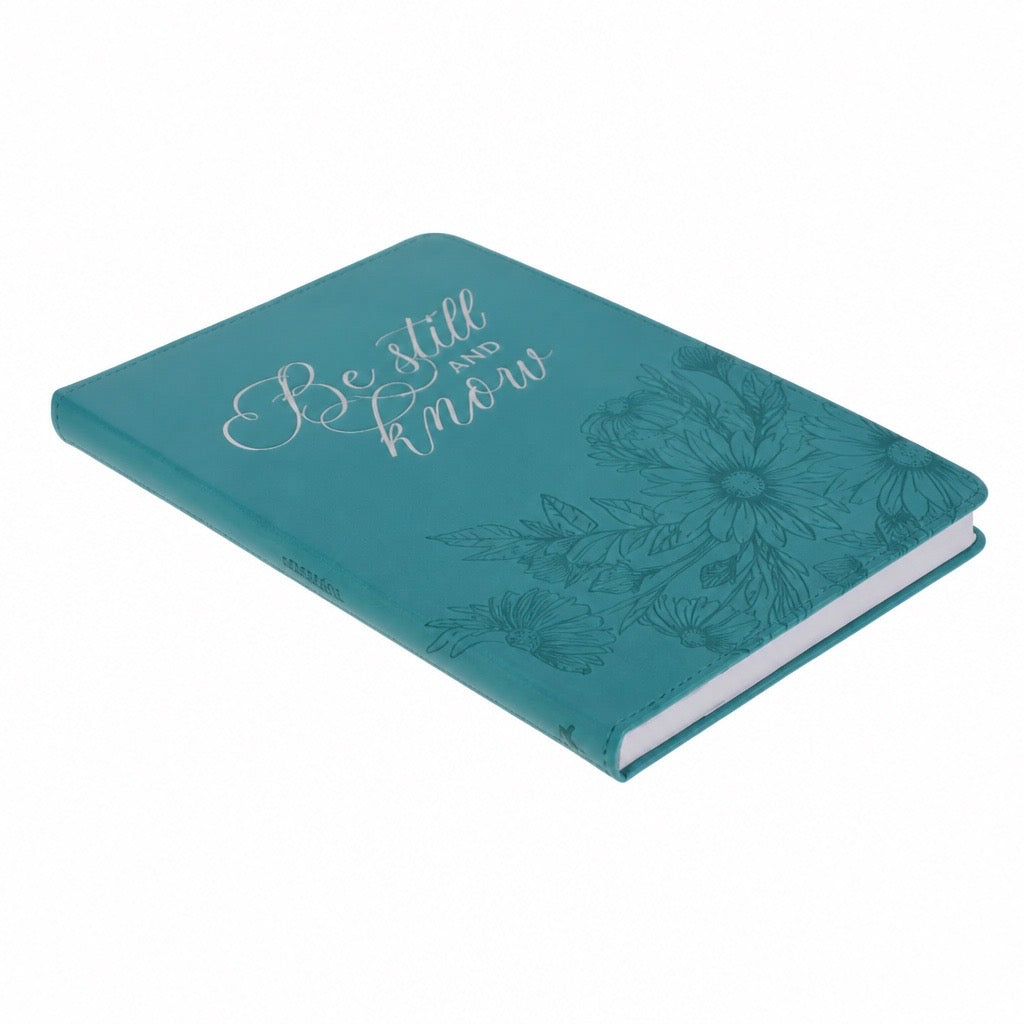 Be Still and Know Slimline Faux Leather Journal