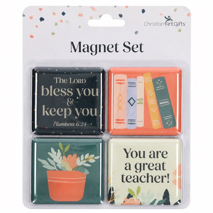 Bless You and Keep You Teacher Magnet Set – packaging front