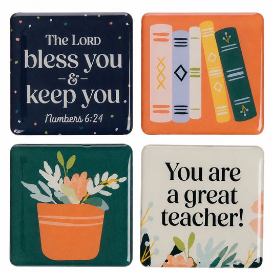 Bless You and Keep You Teacher Magnet Set – all 4 magnets