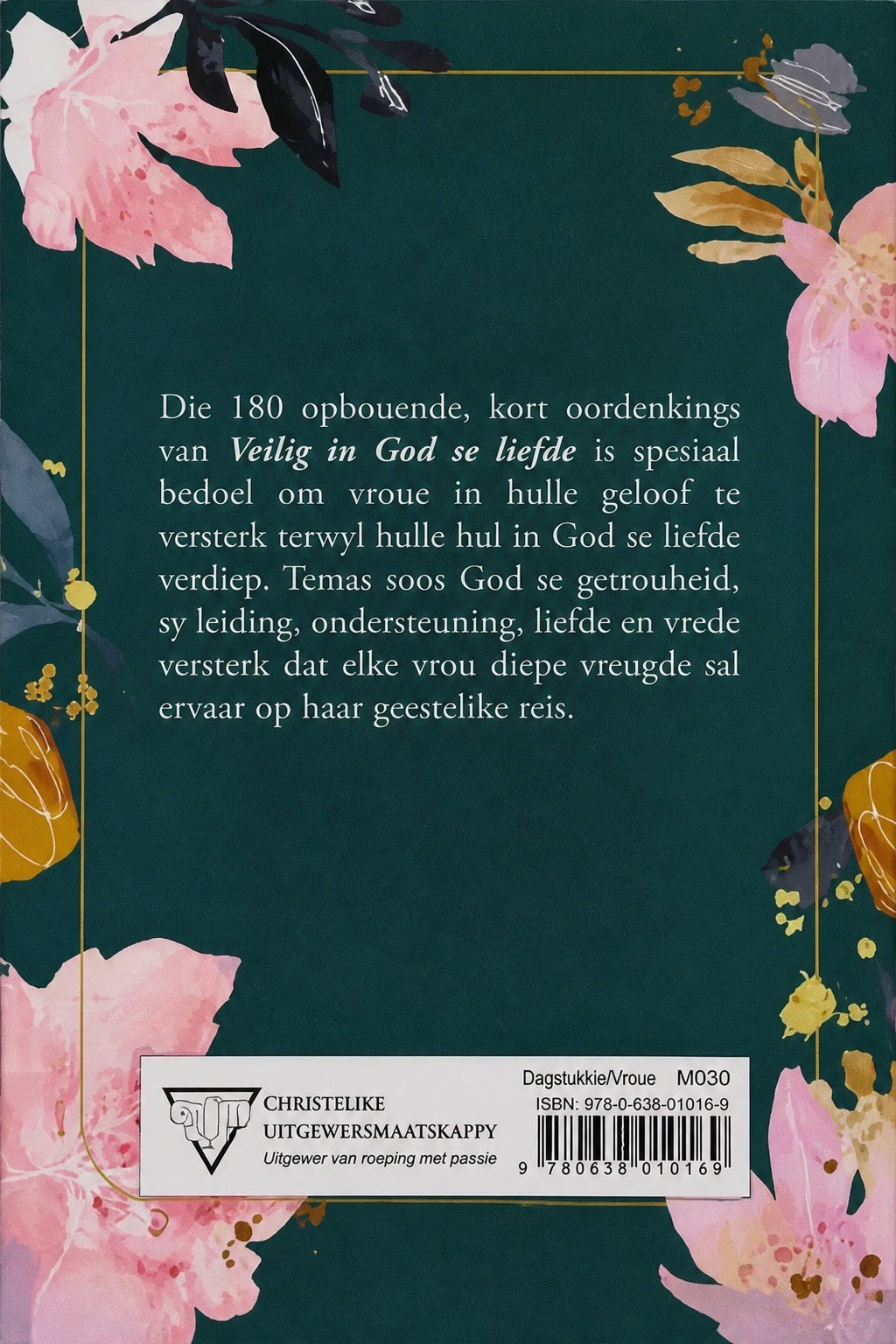 Mini-Oordenkings Veilig in God se Liefde - Agterblad