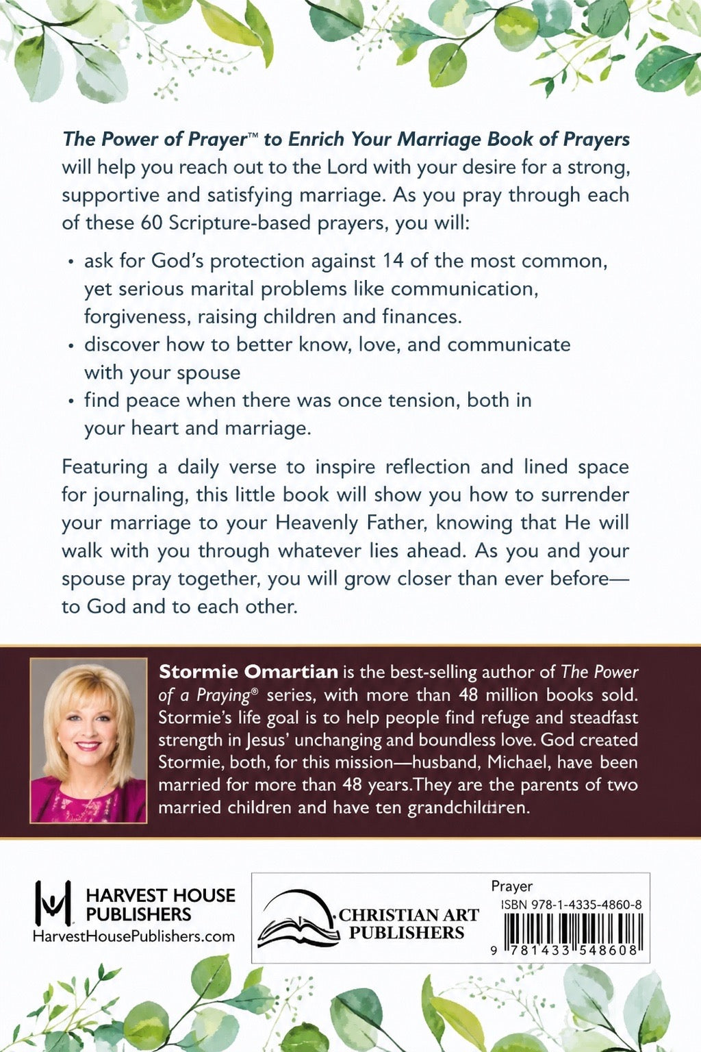 The Power Of Prayer To Enrich Your Marriage - Back Cover