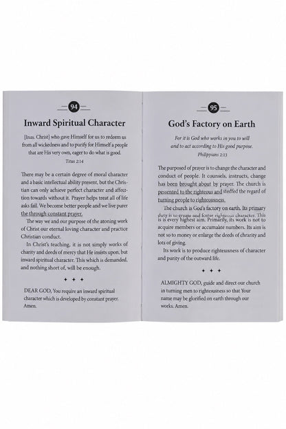 Mini Devotions The Power Of Prayer - Inside Pages