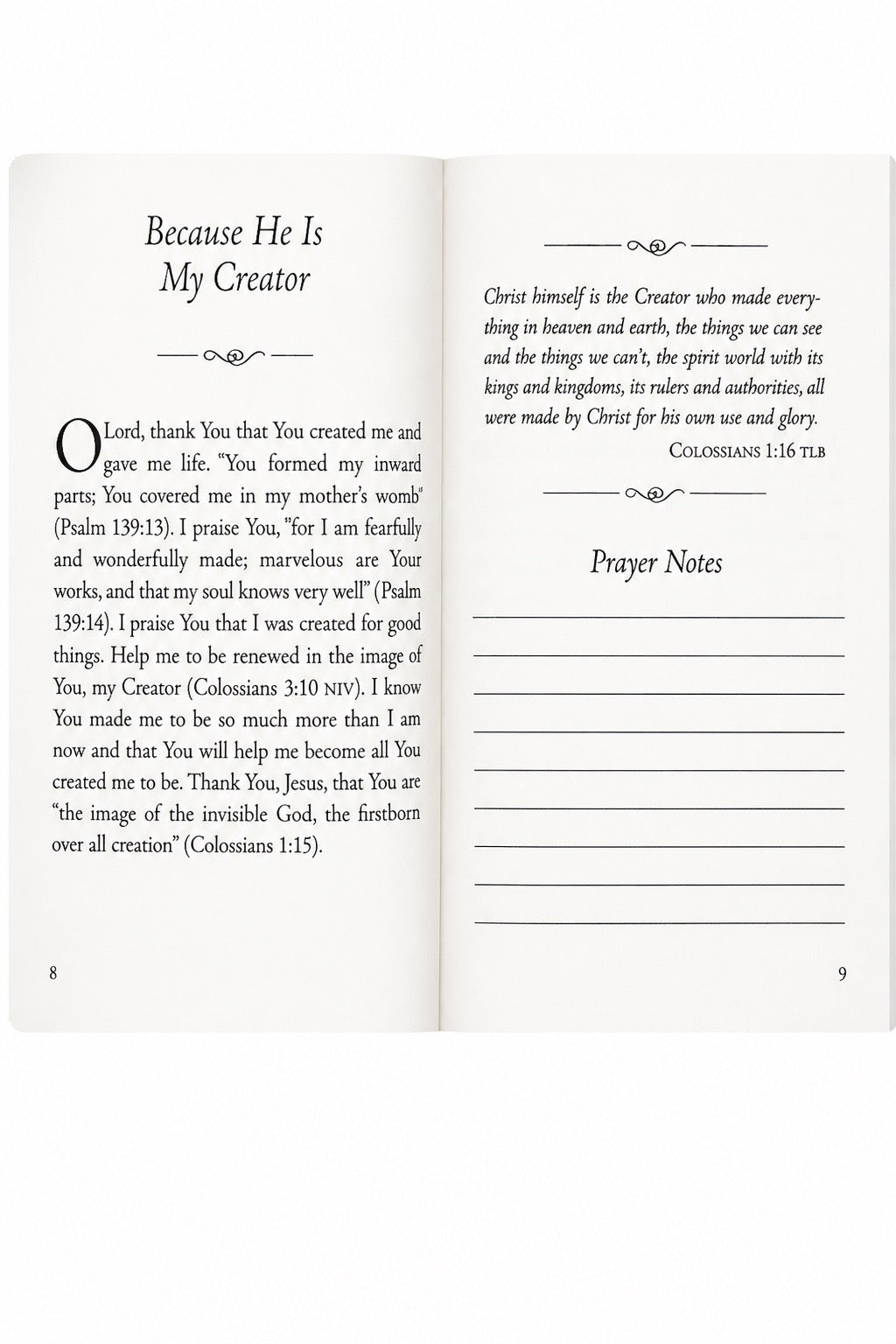 The Prayer That Changes Everything Book of Prayers - interior pages