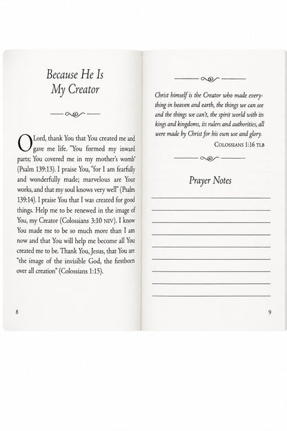 The Prayer That Changes Everything Book of Prayers - interior pages