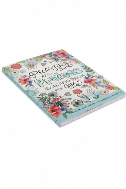 Prayers and Praises Coloring Book for Girls - side view
